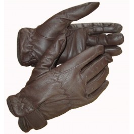 Ryda Ladies Leather Riding Gloves Velcro Fastener