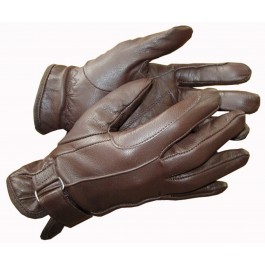 Ryda Ladies Leather Riding Gloves Buckle Fastener